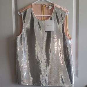 NWT DVF SEQUIN TOP